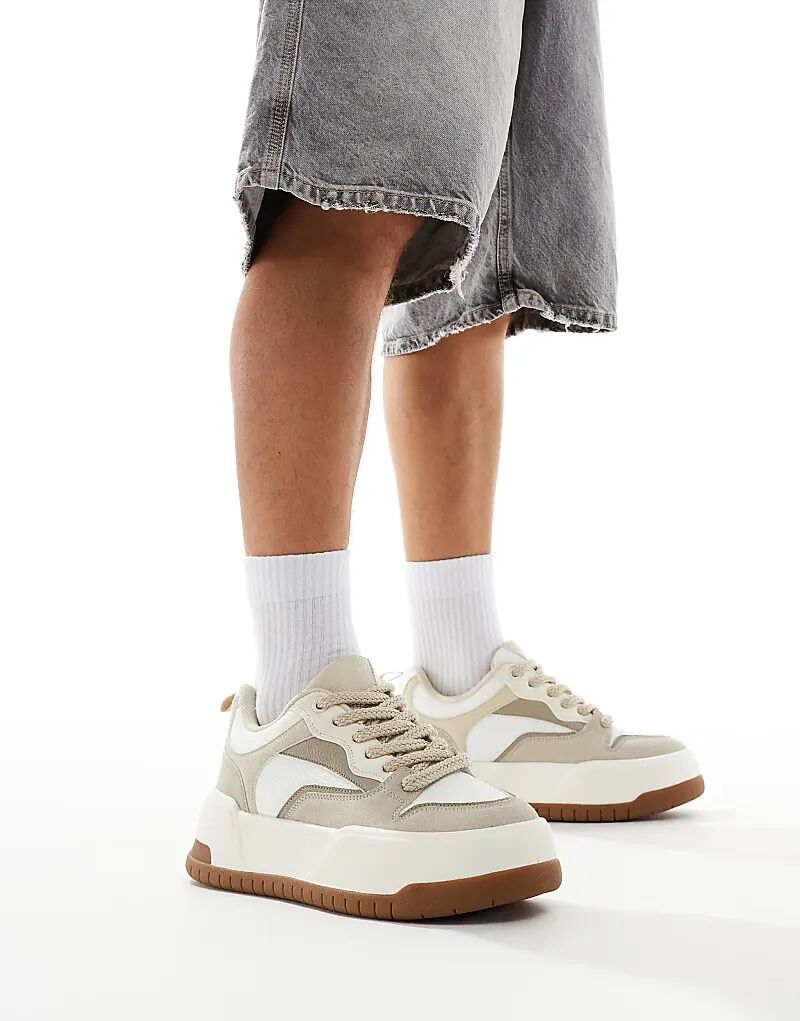 

Массивные кроссовки бежевого цвета ASOS DESIGN