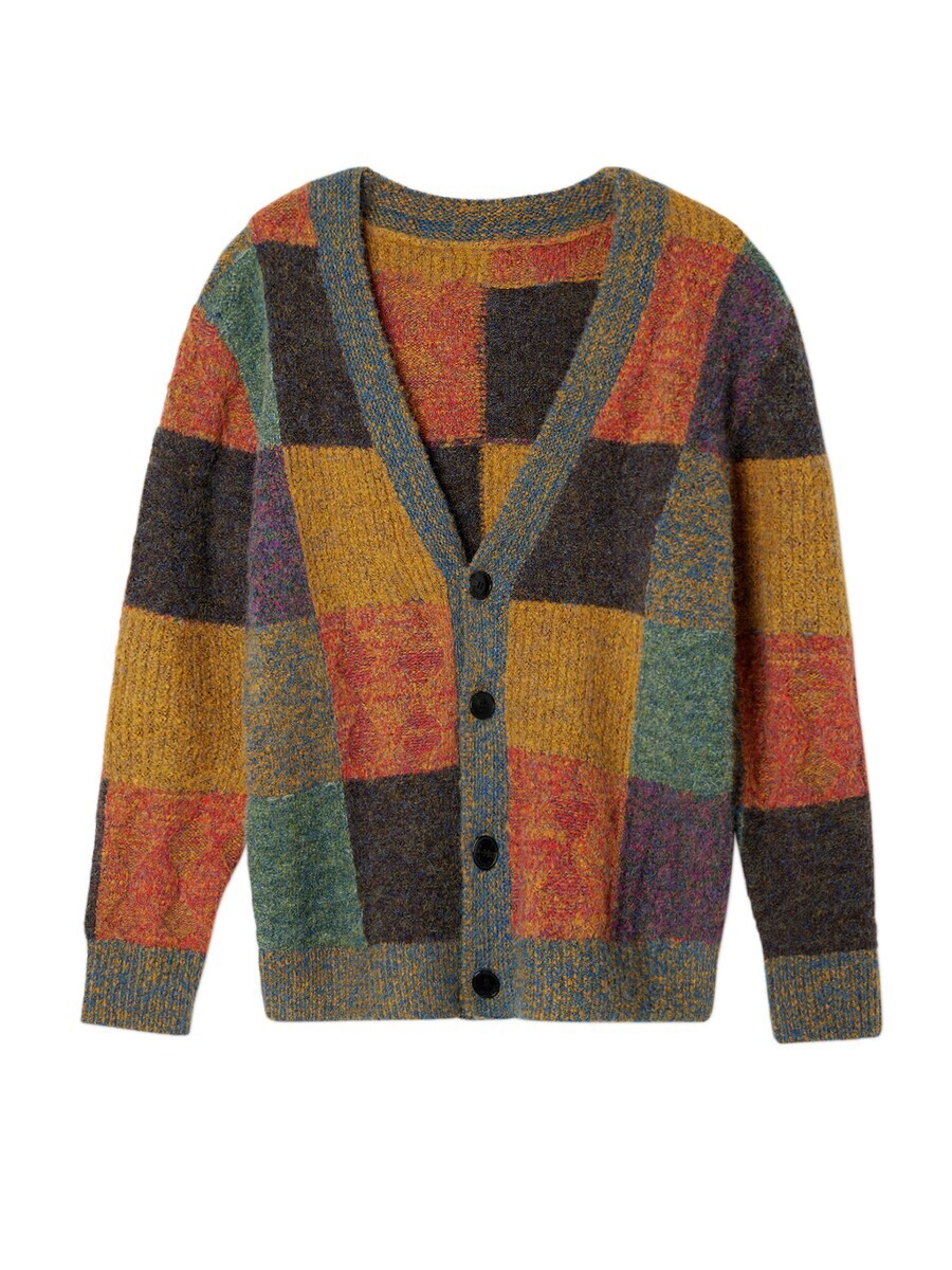 

Вязаный кардиган Desigual Knit Cardigan, темно-зеленый
