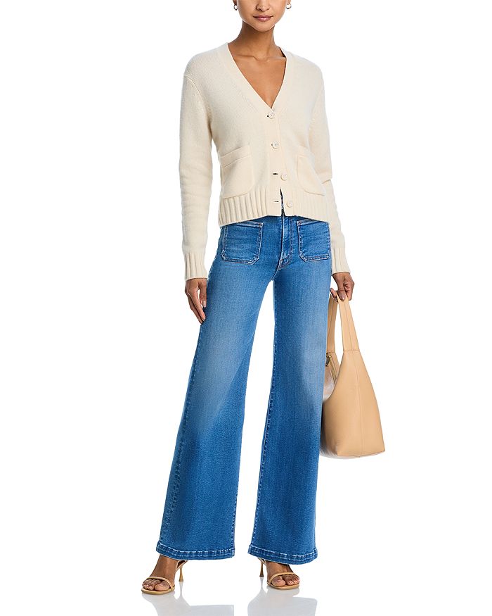 

Джинсы Roller High Rise Wide Leg в поштучном исполнении MOTHER, синий