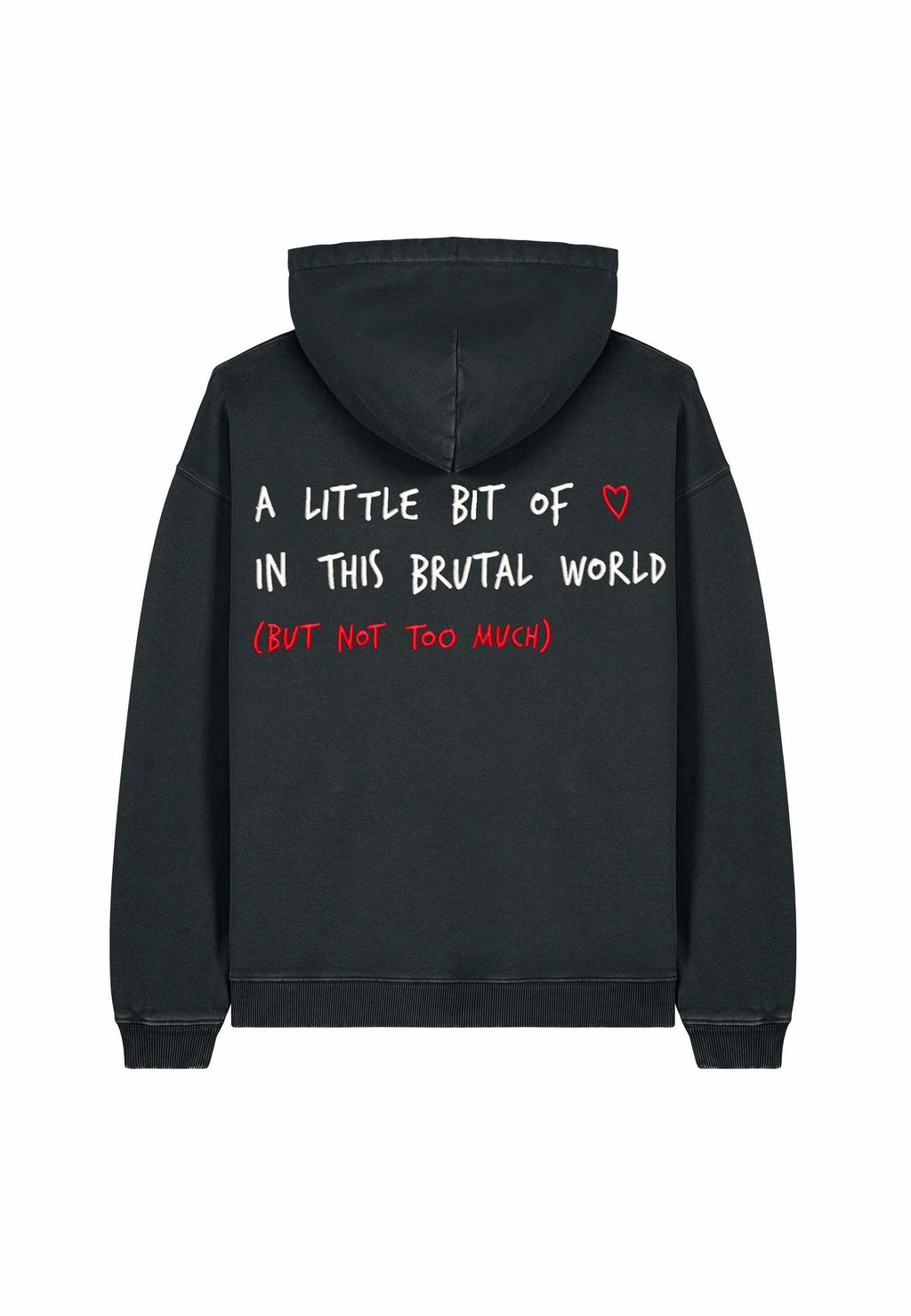 

Толстовка BRUTAL BACK EMBROIDERY VINTAGE UNISEX - Hoodie Mira Paris, черный