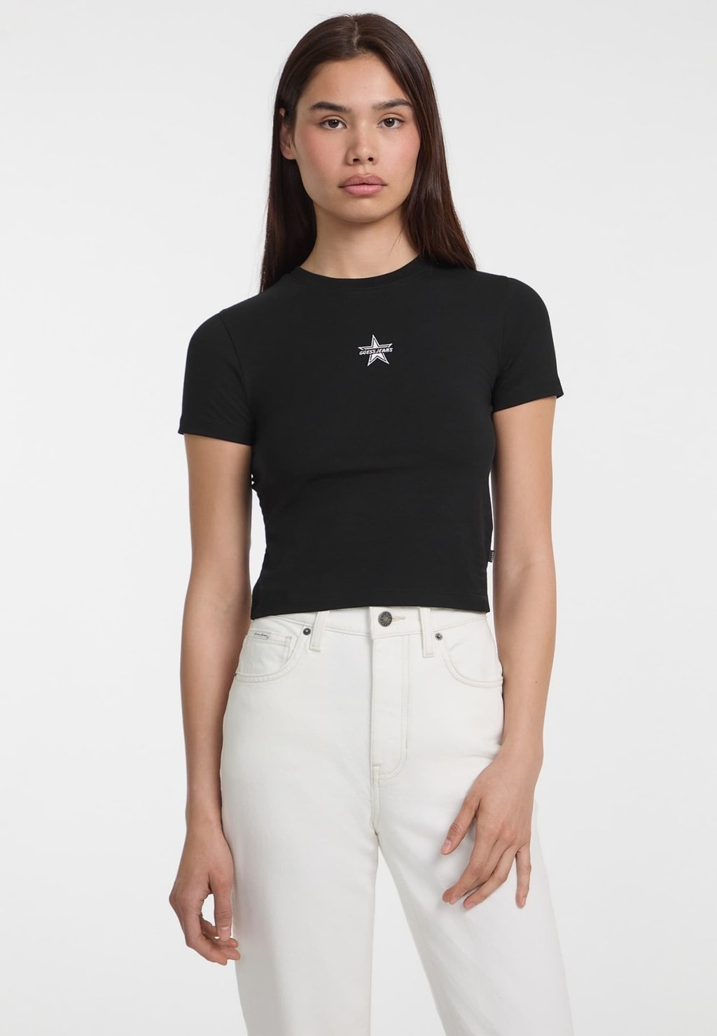 

Базовая футболка Guess Jeans, черный