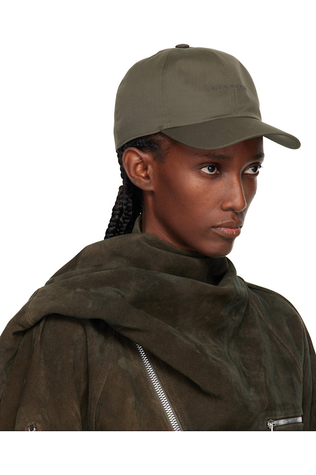 Rick Owens Хаки Concordians Owenscorp вышитая кепка — фото 2
