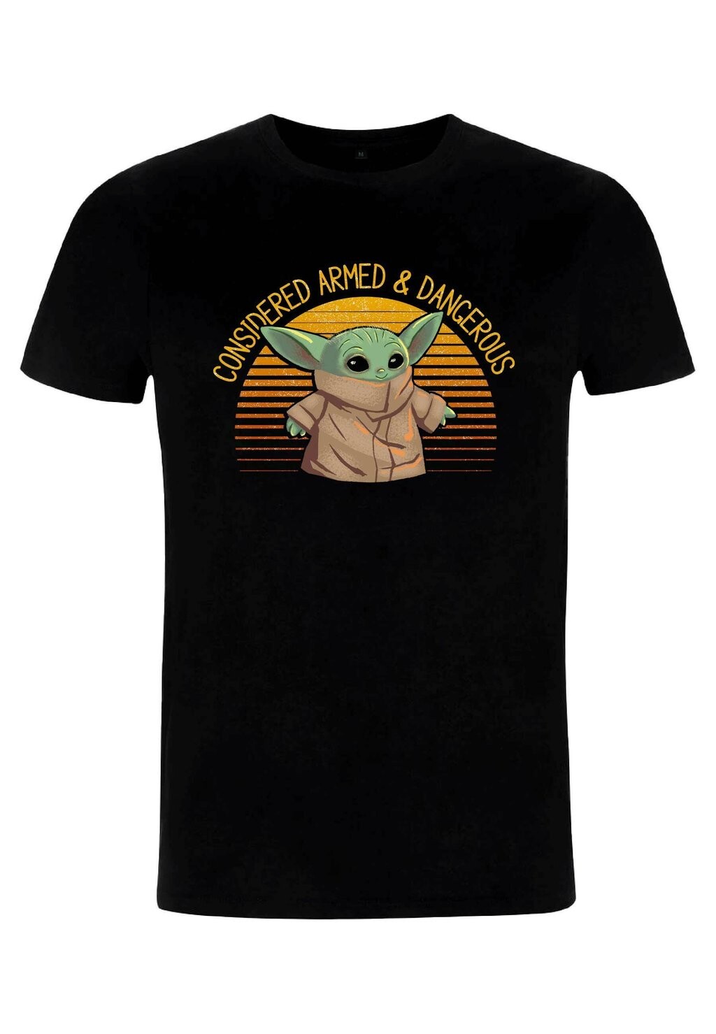 

Футболка с принтом STAR WARS THE MANDALORIAN SUNSET CUTE YODA Star Wars, черный