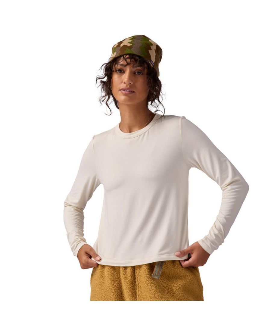 

Женская рубашка с длинными рукавами Destination, спортивный топ с длинными рукавами Backcountry, Egret