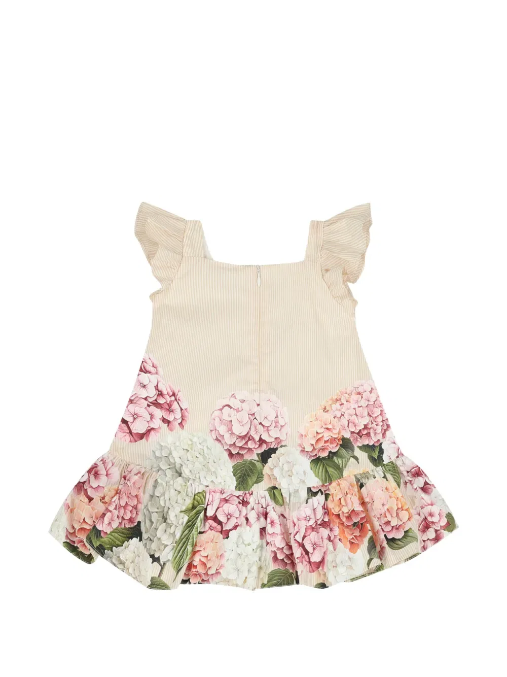 Комплект из платья и платья с цветочным принтом Dolce & Gabbana Kids, нейтральный — фото 4