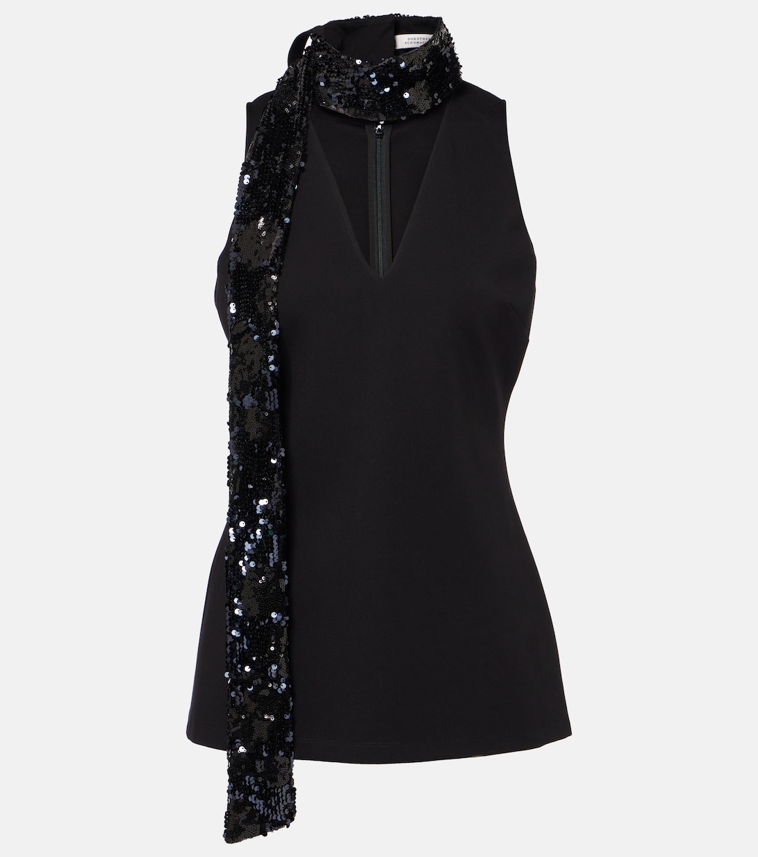 

Шарф-топ с пайетками Emotional Essence Dorothee Schumacher, Pure Black