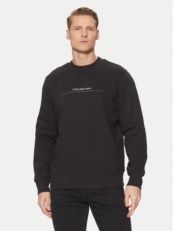 

Толстовка обычного кроя Minimal Logo J30J327119 Calvin Klein Jeans, черный