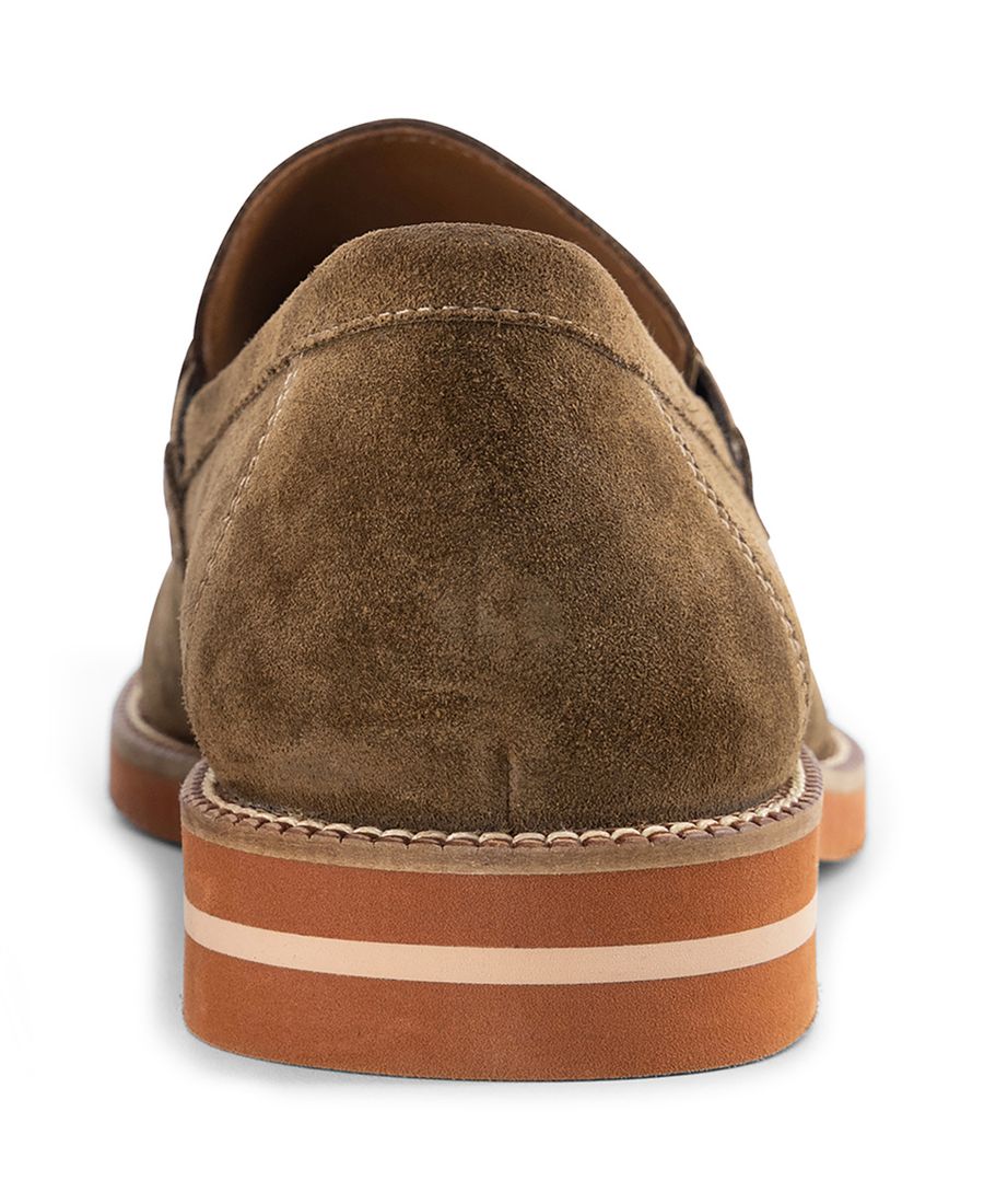 Мужские лоферы Brighton Penny без шнурков Anthony Veer, Brown suede — фото 3