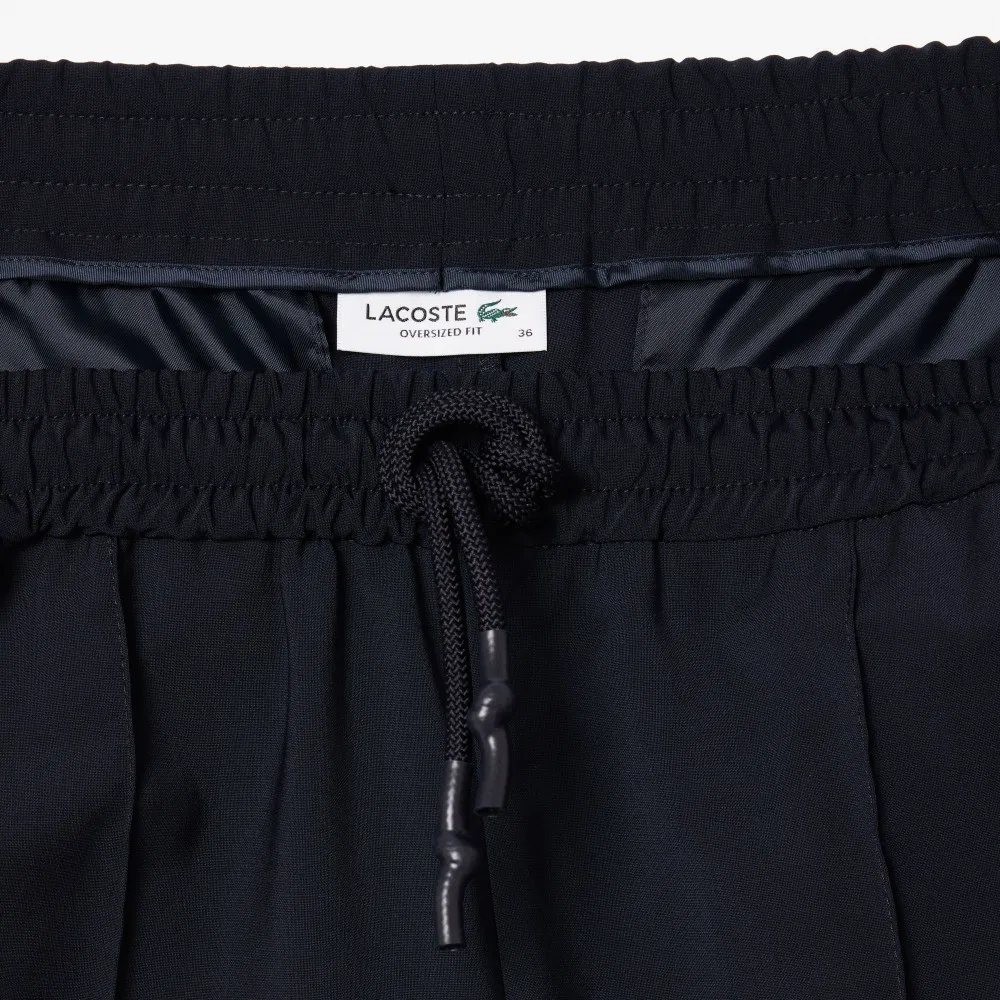 Джоггеры Lacoste из фланели с шерстью, темно-синие — фото 3
