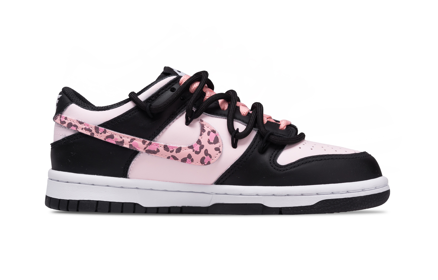 Кроссовки для скейтбординга Dunk Abrasion Resistant Slip Resistant Cushioning Lightweight Cushioning Low top детские Nike, розовый — фото 3