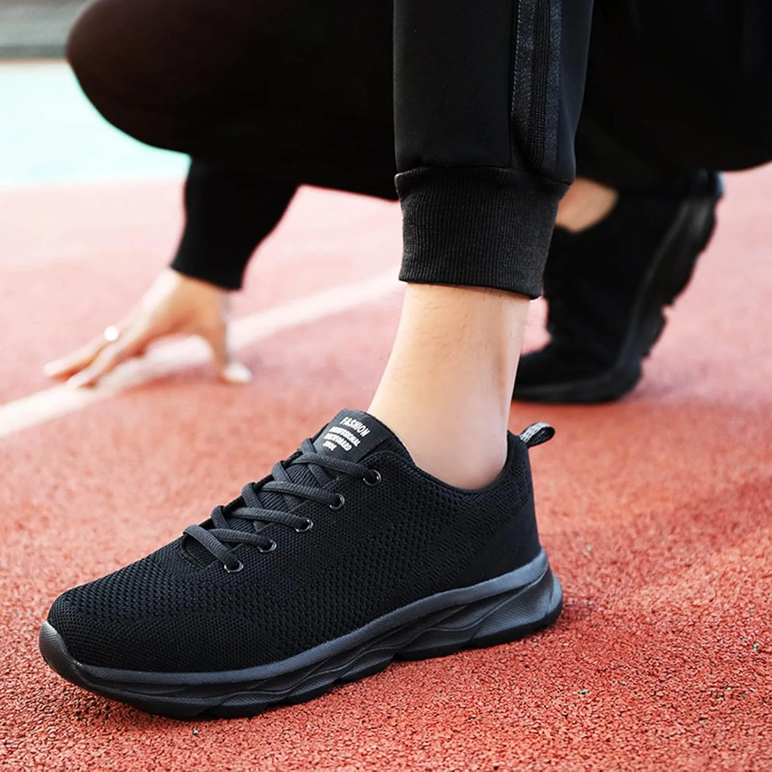 Кроссовки, Herrenschuhe, bequem, modisch, Schnurung, Sport, atmungsaktiv, leicht, Laufen, Herren-Sneaker Generisch, черный — фото 3