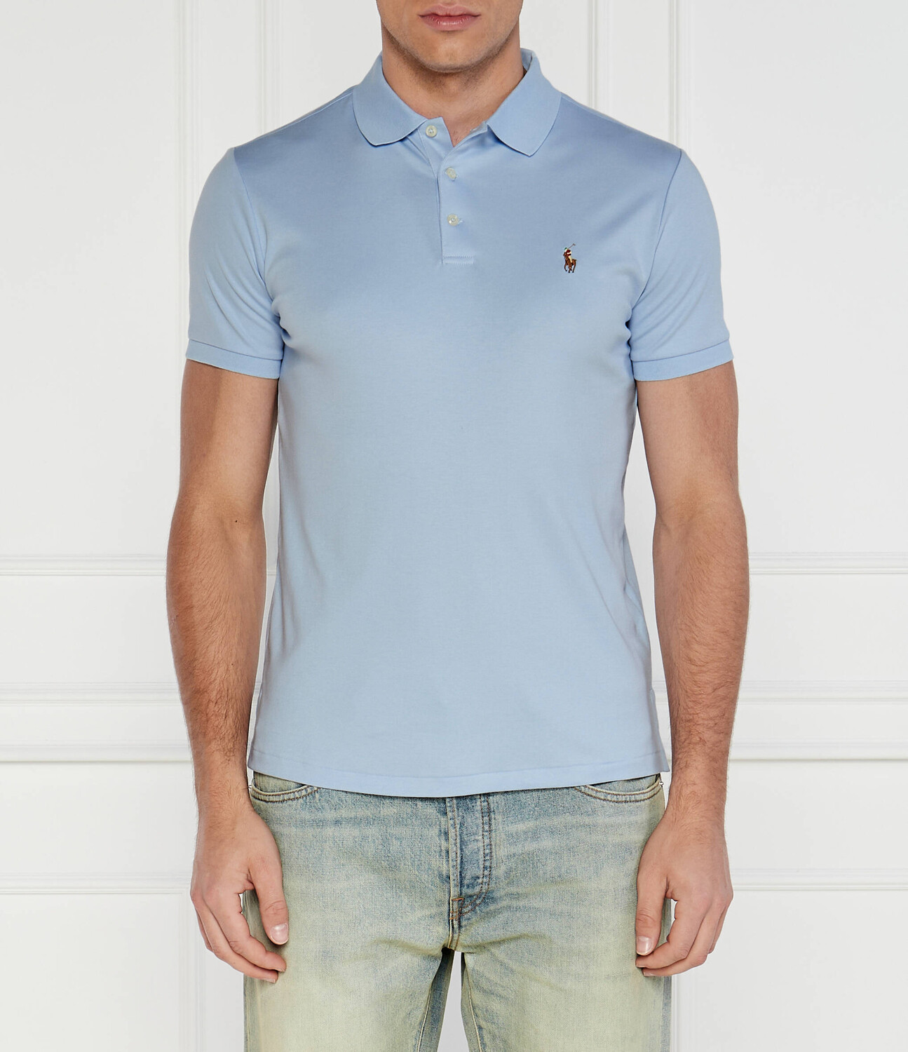 

Поло POLO RALPH LAUREN Slim Fit, синий