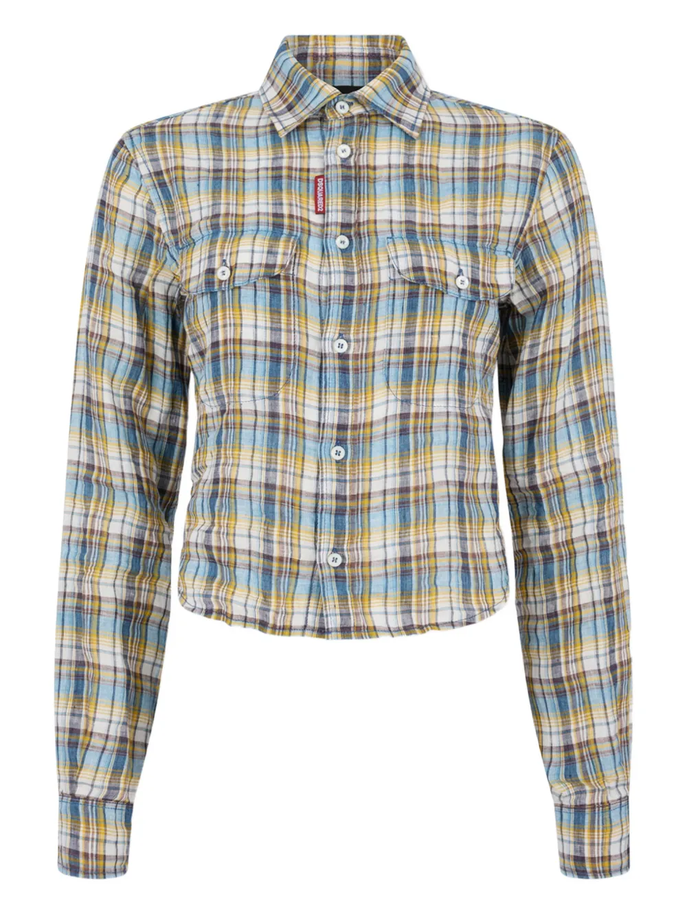 

Рубашка в клетку Dsquared2, синий