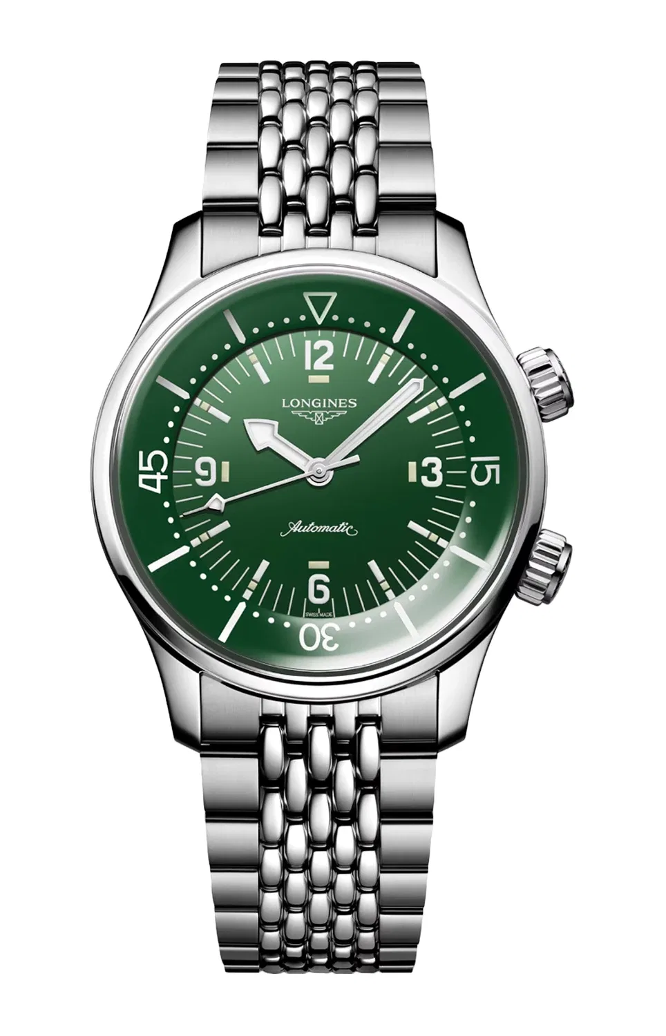 LONGINES LEGEND DIVER 39 ММ - L3.764.4.06.6, серебряный