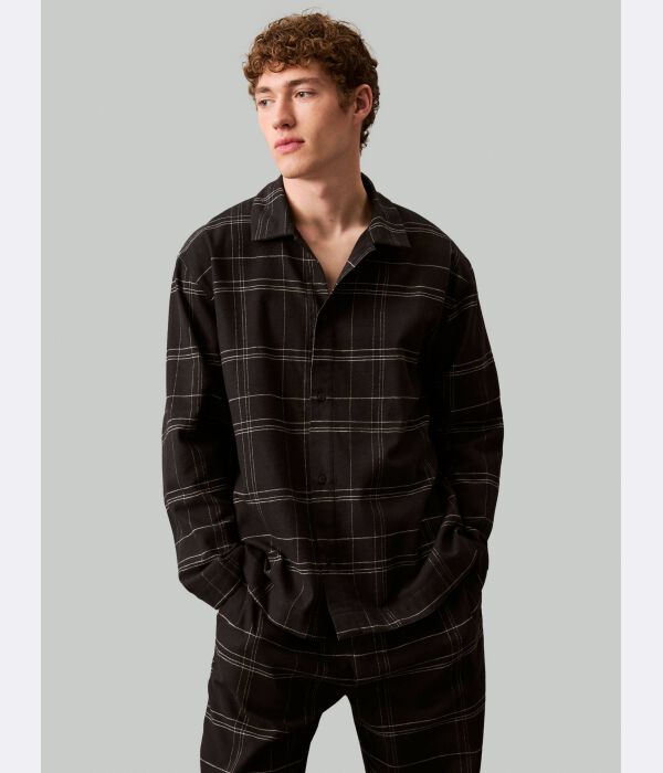 

Пижамная рубашка Calvin Klein Underwear, черный