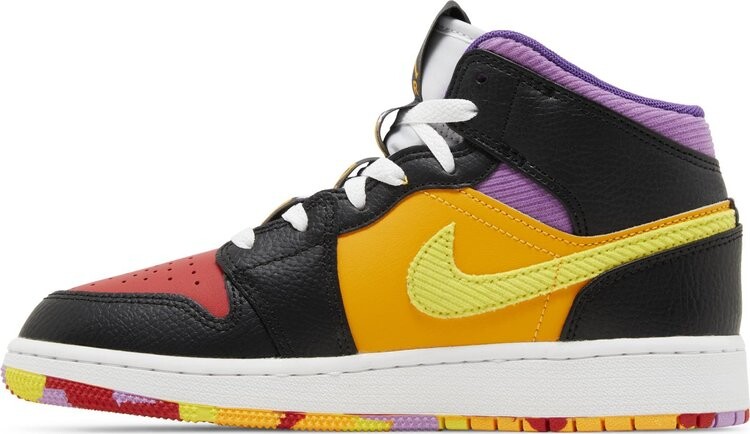 Кроссовки Air Jordan 1 Mid SS GS 'Championships', разноцветный — фото 3