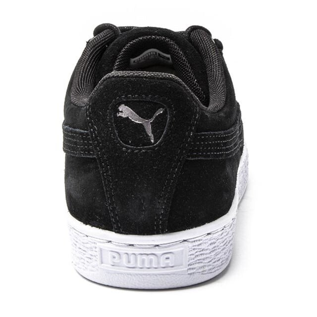 Замшевые классические женские кроссовки с цепочкой Puma, черный — фото 2