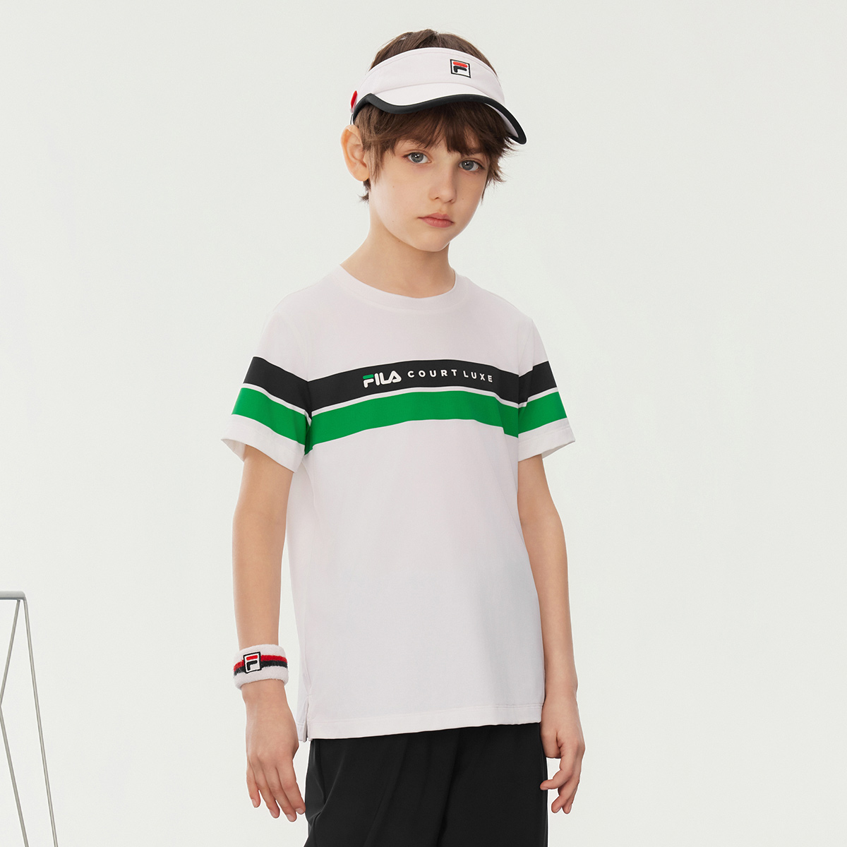Футболка для младших школьников FILA KIDS, белый — фото 4