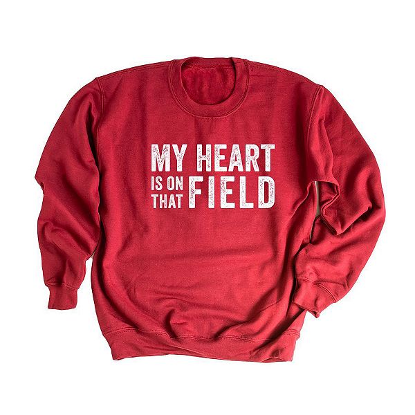 

Свитшот My heart is on that field Simply Sage Market, Cardinal