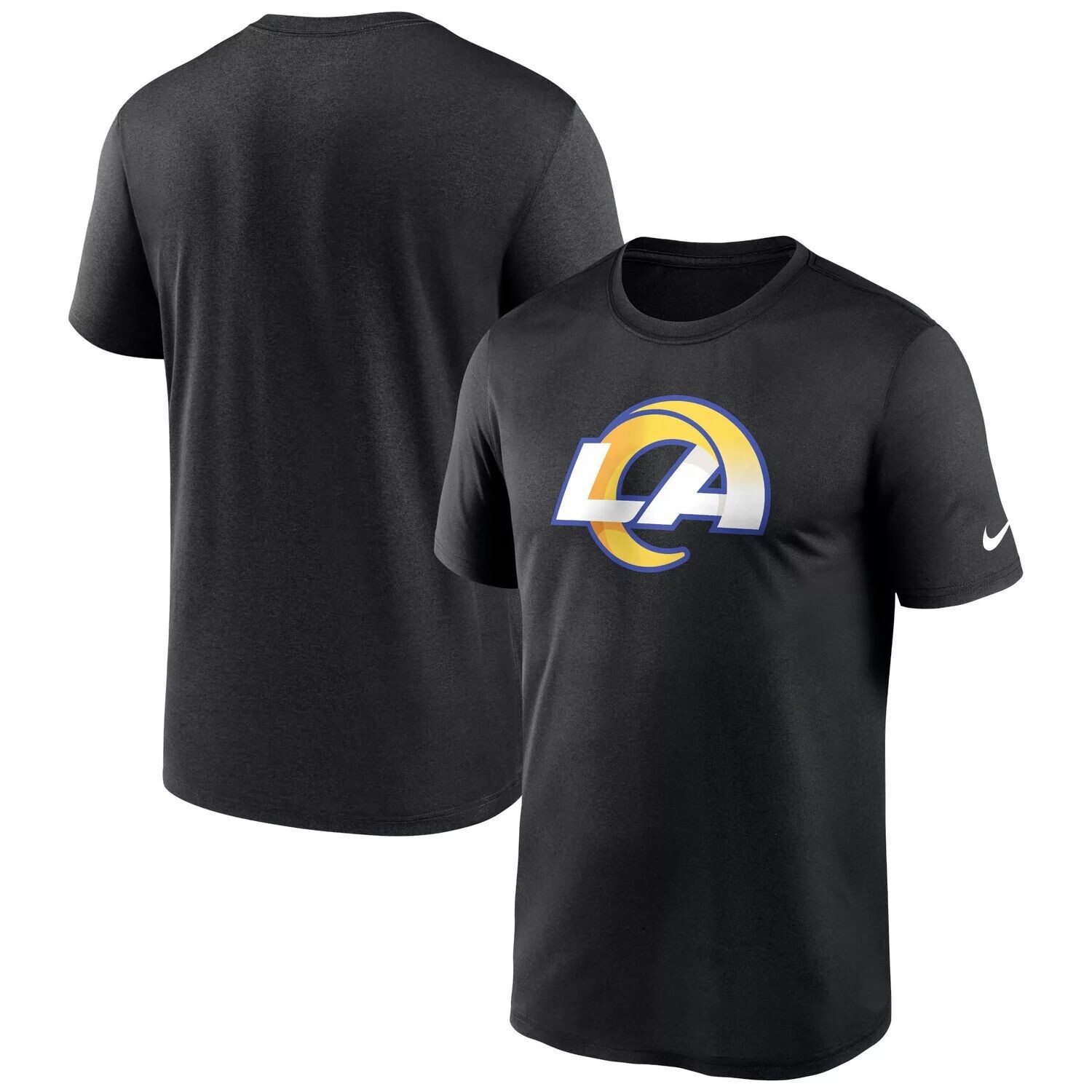 

Мужская черная футболка с логотипом Los Angeles Rams Legend Performance Nike, Черный, Мужская черная футболка с логотипом Los Angeles Rams Legend Performance Nike