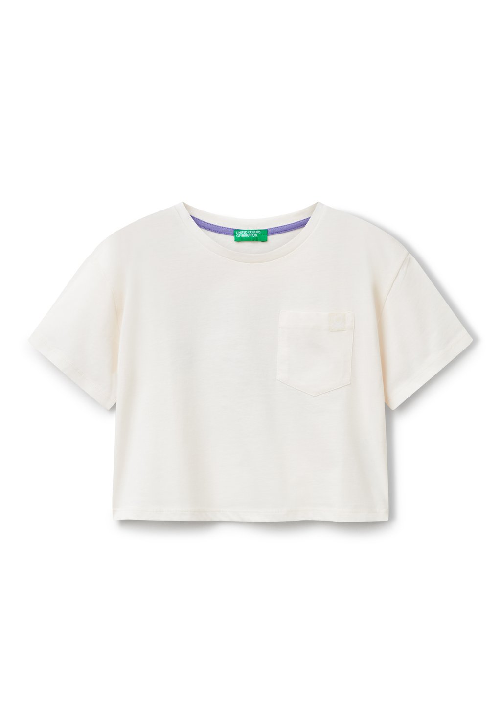 

Футболка с принтом BOXY FIT WITH BACK United Colors of Benetton, белый