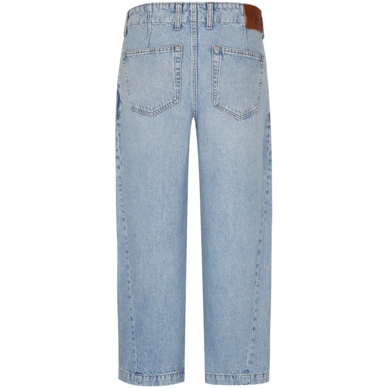 Calvin Klein Джинсы мужские VVX Denim светло-голубые с умеренным покроем — фото 4