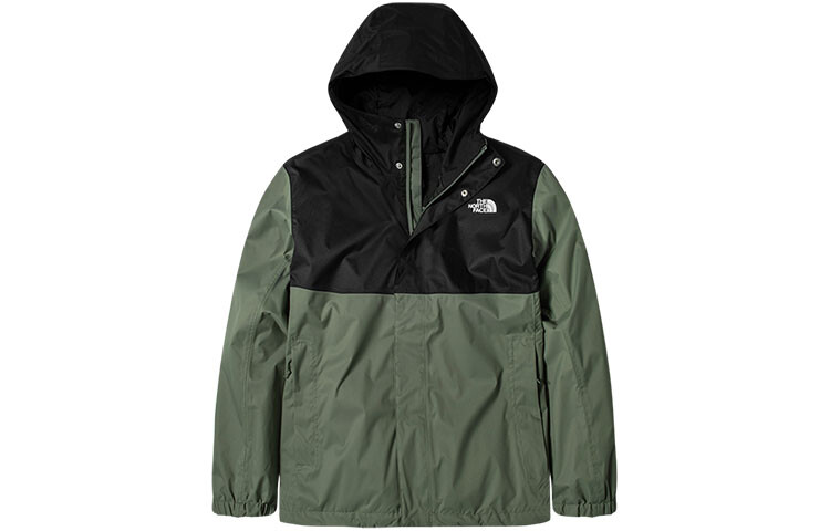 

THE NORTH FACE Мужская уличная куртка, цвет Black Green Color Matching