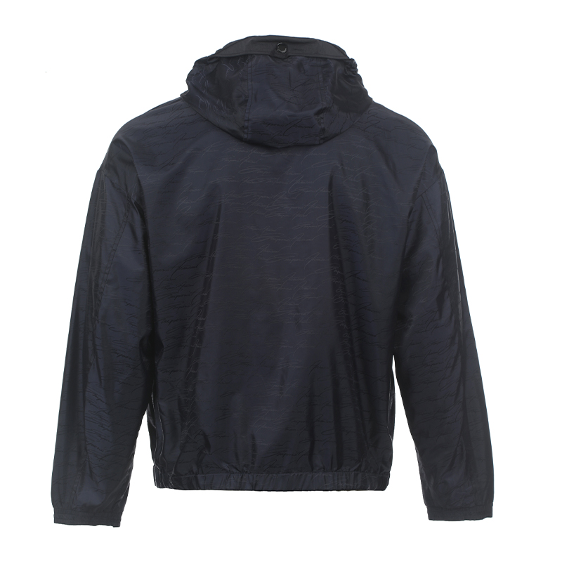 EMPORIO ARMANI Толстовка с капюшоном и принтом логотипа, Dark Blue — фото 4