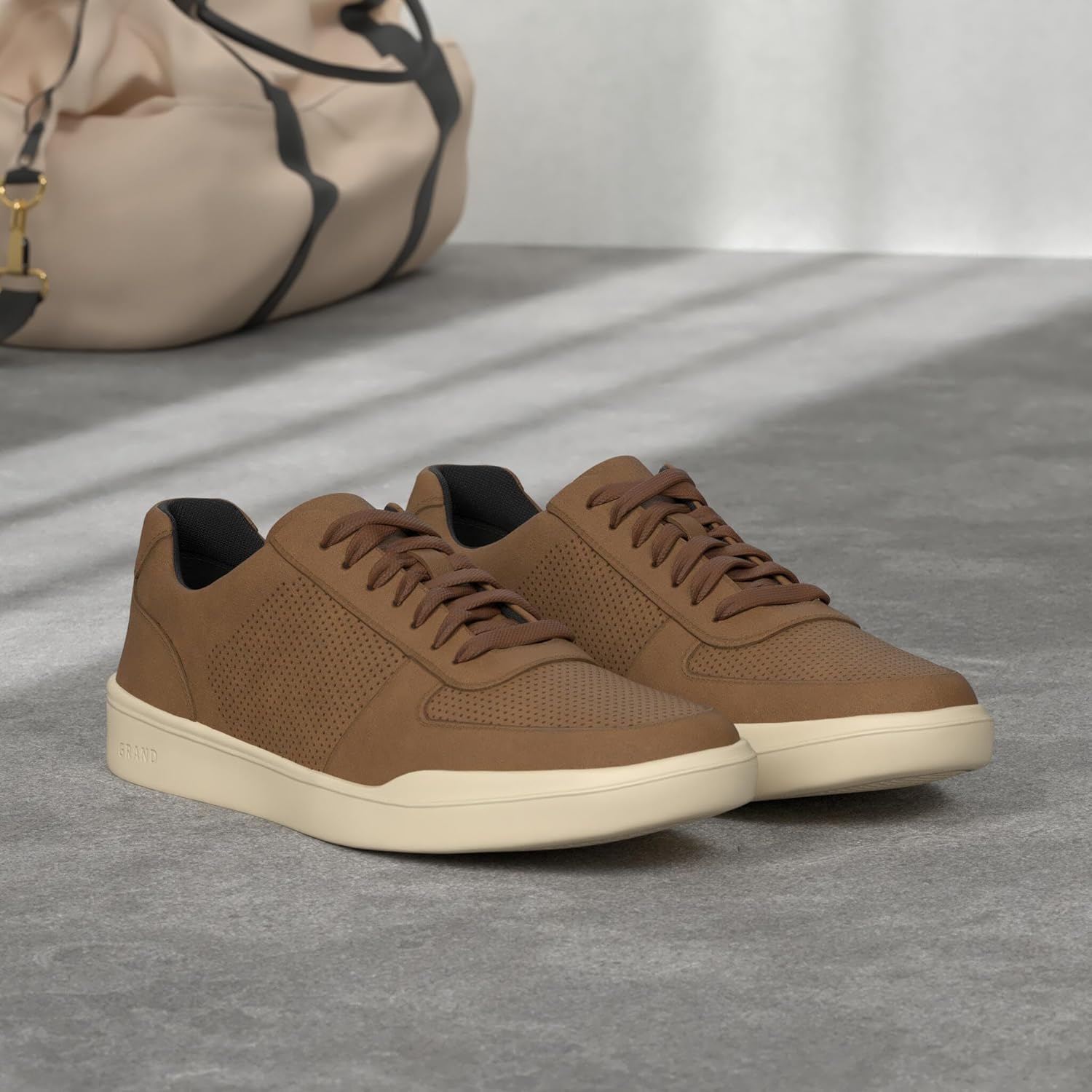 Мужские кроссовки Cole Haan Grand Crosscourt Modern с перфорацией, British Tan — фото 2