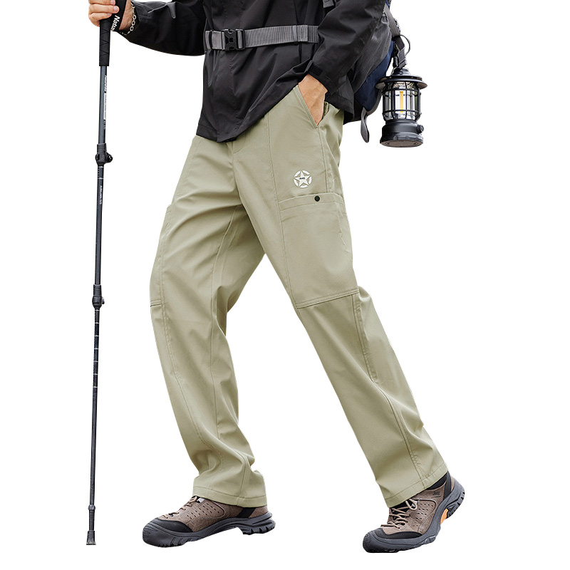 

Повседневные брюки Unisex Moderate Straight Fit Jeep, светло-хаки