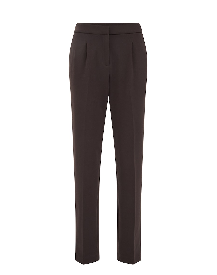 

Обычные плиссированные брюки WE Fashion, темно-коричневый