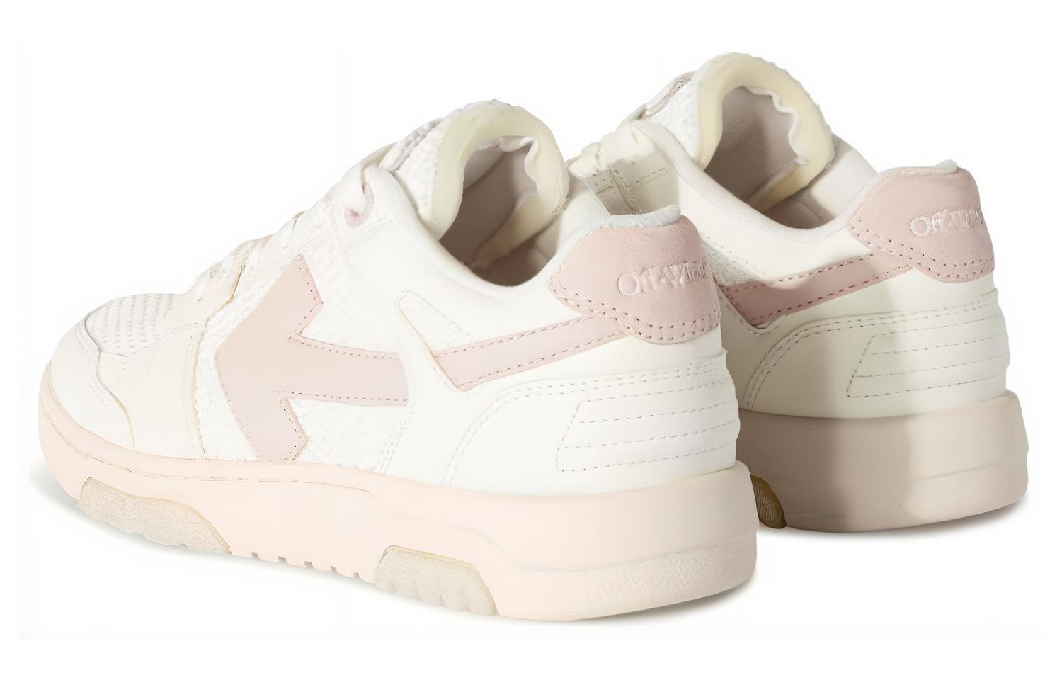 OFF WHITE Out Of Office Ooo Low Кроссовки Белые Сиреневые Фиолетовые Женские OFF-WHITE, Розовые Белые — фото 4
