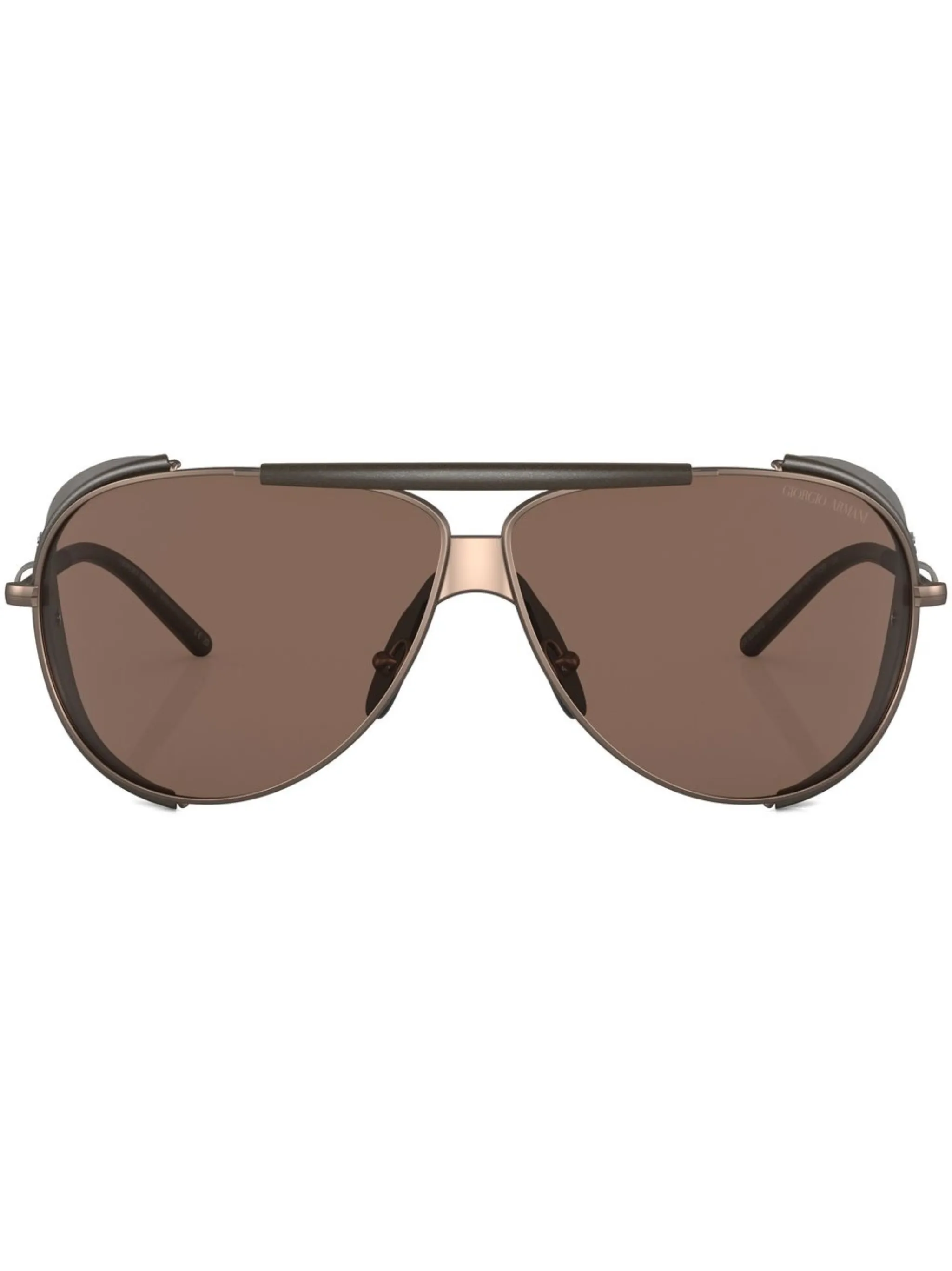 

Солнцезащитные очки-пилоты Giorgio Armani, металлик