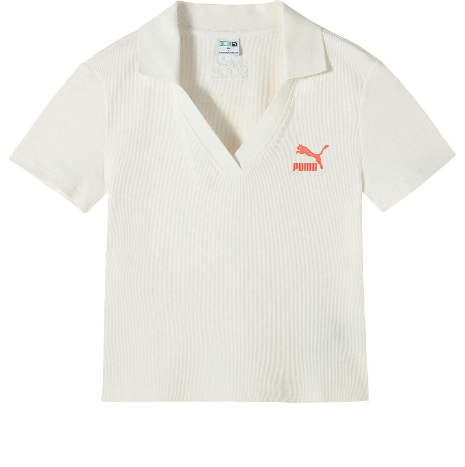 

Поло (WMNS) PUMA Logo Polo Shirt 'Beige Red'