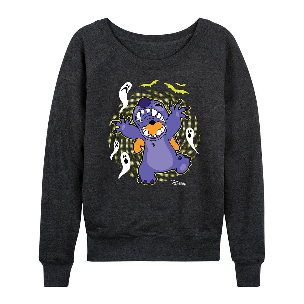 

Женский легкий свитшот из френч терри Disney's Lilo & Stitch Halloween Ghosts, цвет Heather Charcoal