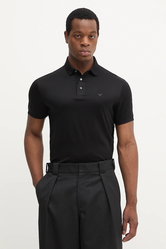 

Поло Emporio Armani, черный