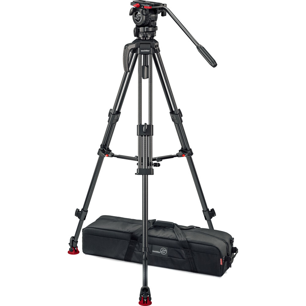 

Штативная система Sachtler 75/2 Mark II из углеродного волокна с жидкостной головкой FSB 4 и распоркой среднего уровня