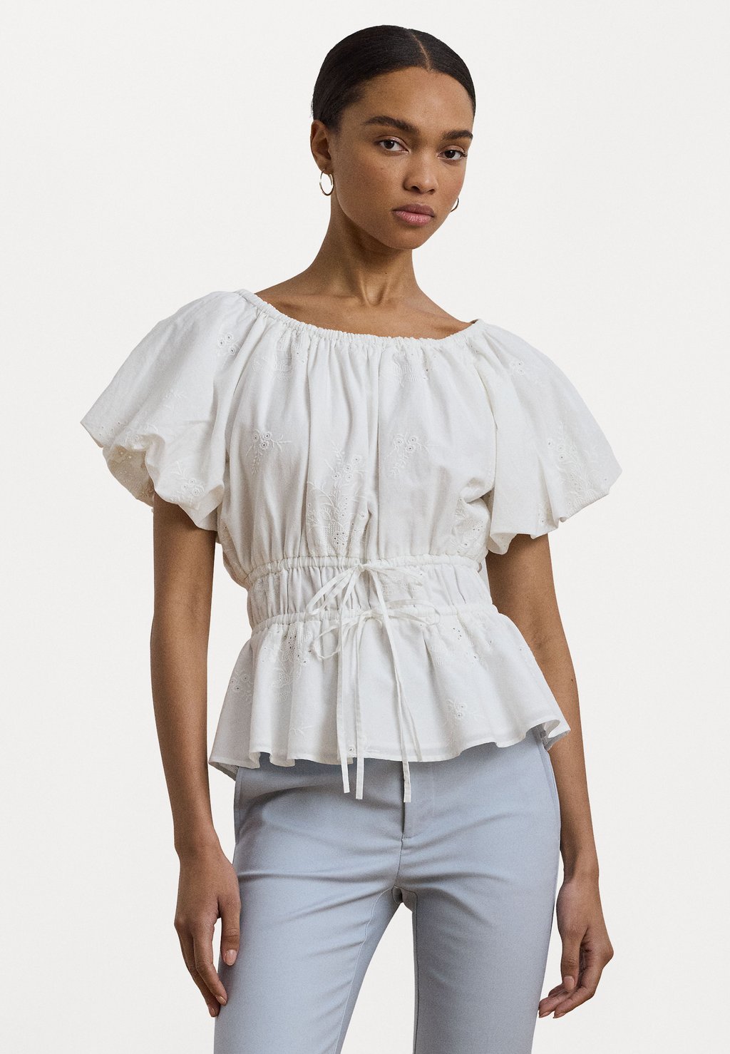 

Блуза COTTON VOILE TOP Lauren Ralph Lauren, белый