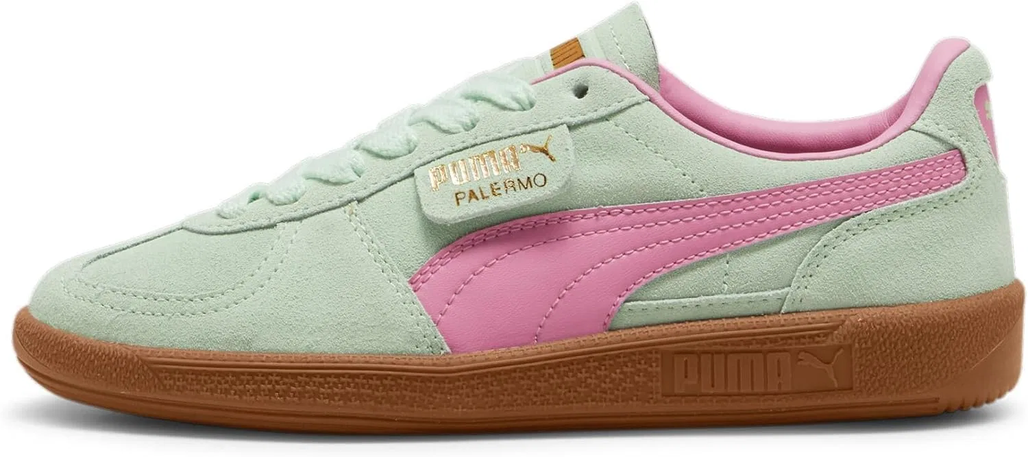 Кроссовки PUMA Palermo, зеленые, Fresh Mint/Fast Pink — фото 3