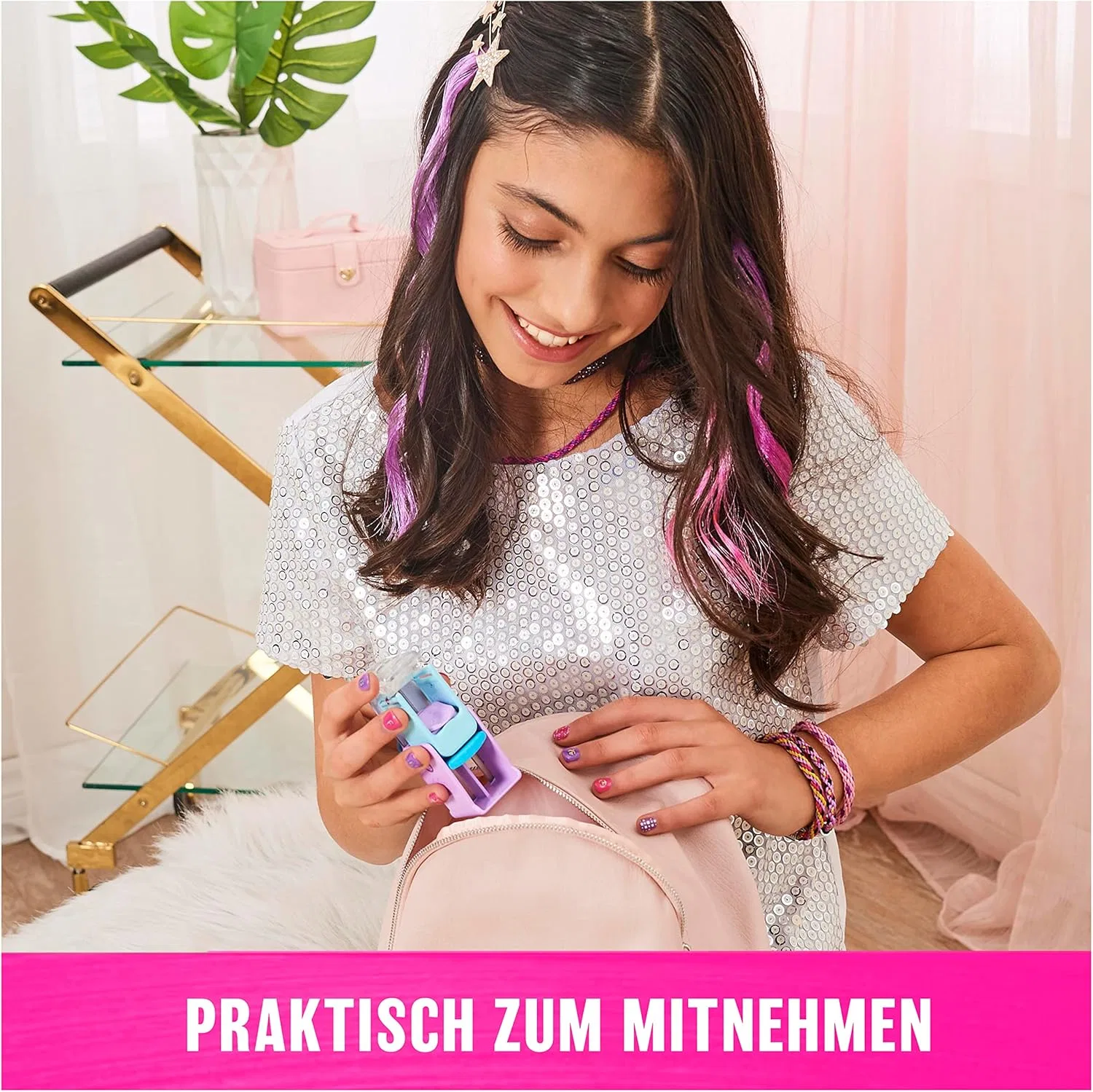 Детский набор для дизайна ногтей Go Glam Unique Nail Salon Cool Maker — фото 4