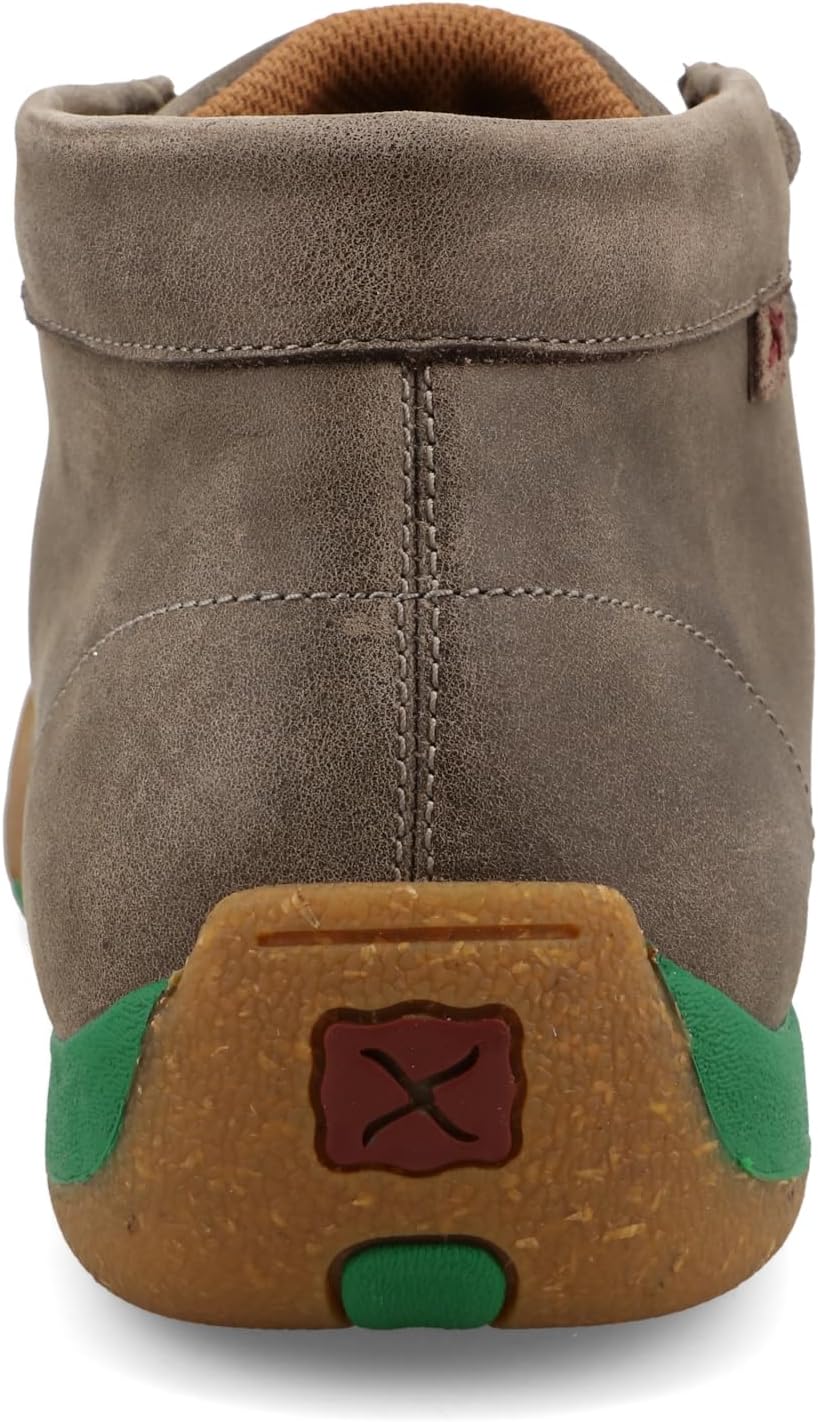 Мужские мокасины Twisted X Chukka Driving Moc, зеленый/коричневый — фото 3