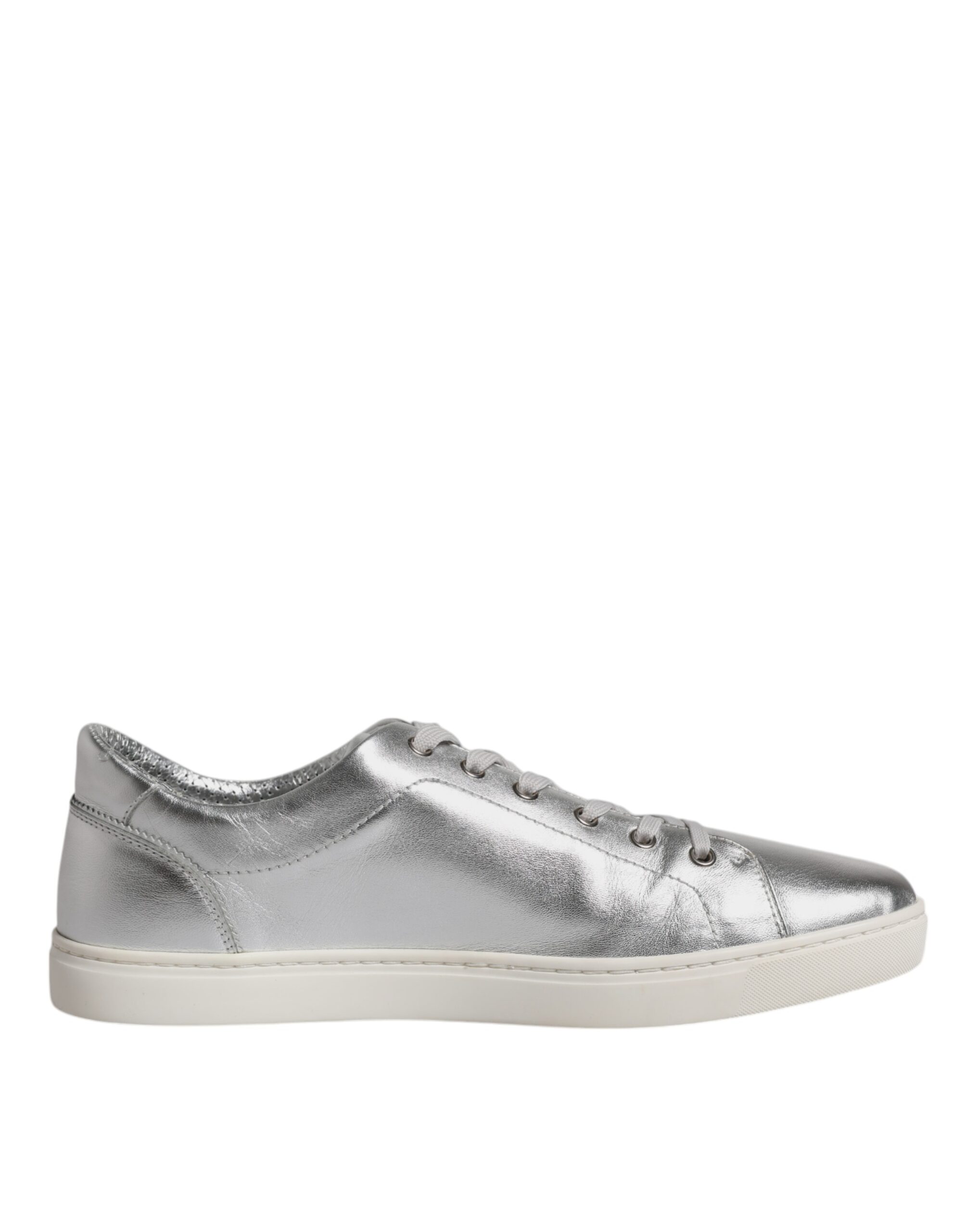 

Низкие кожаные кеды Silver London Dolce & Gabbana, серебряный