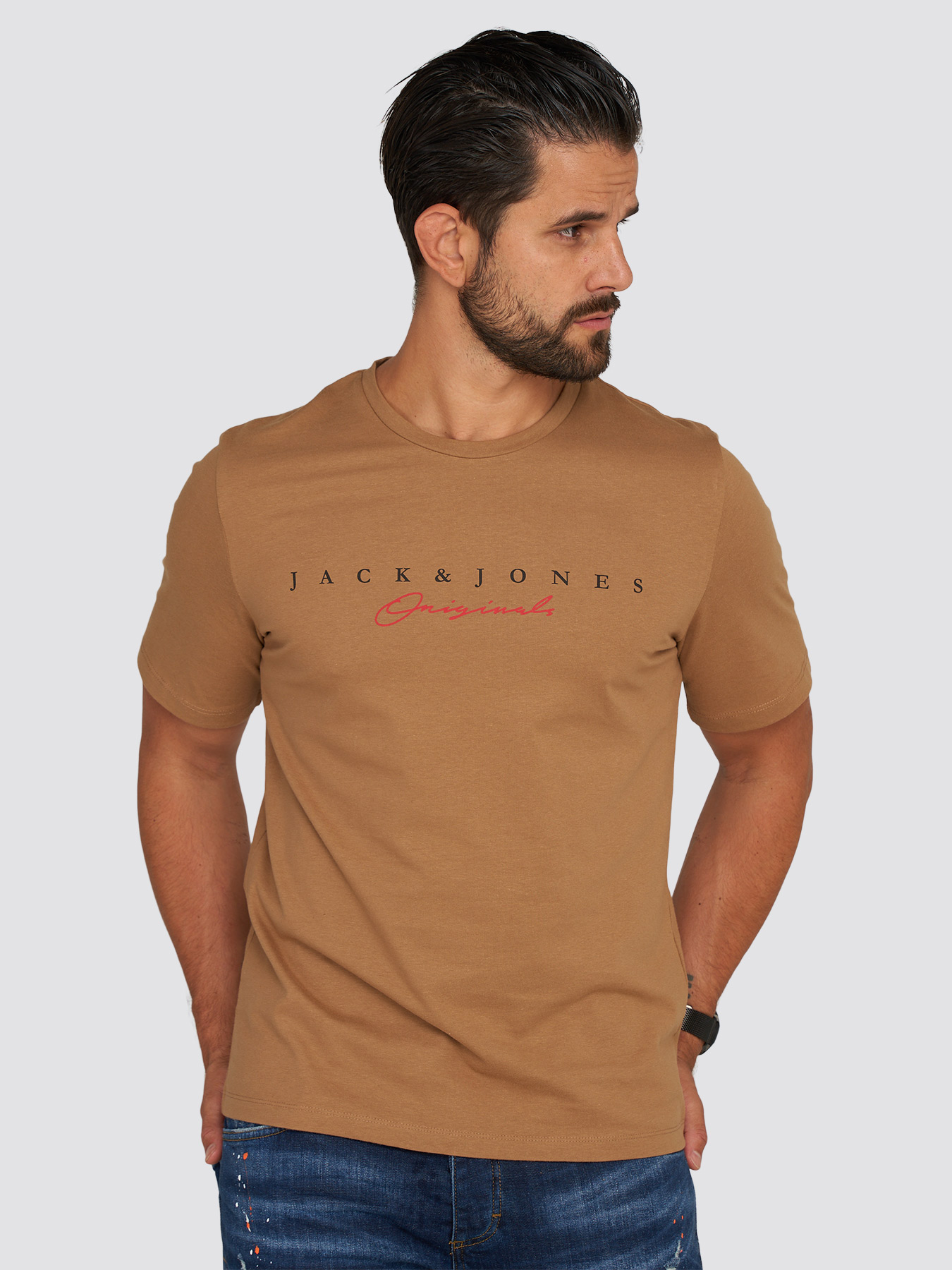 

Футболка Jack & Jones JJHARRISON TEE SS CREW NECK, цвет Cinnamon