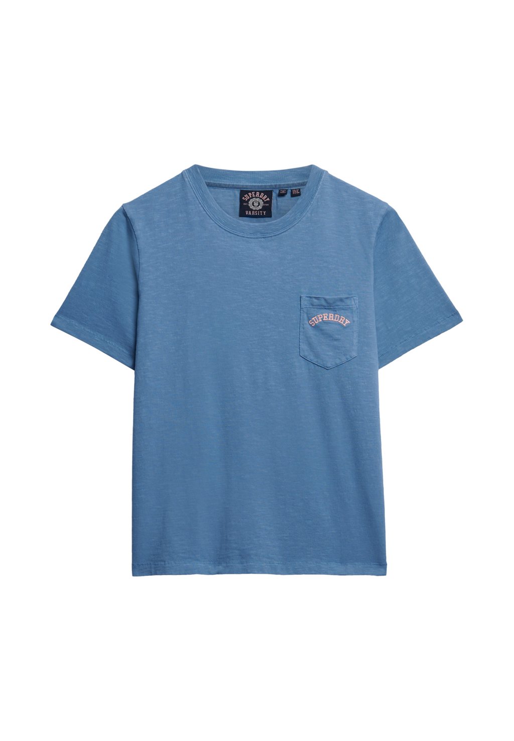 Базовая футболка ESSENTIAL LOGO GARMENT DYE Superdry, синий — фото 4