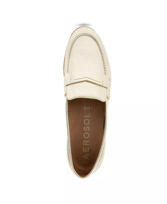 Женские лоферы Winona с закругленным носком Aerosoles, золотой — фото 4