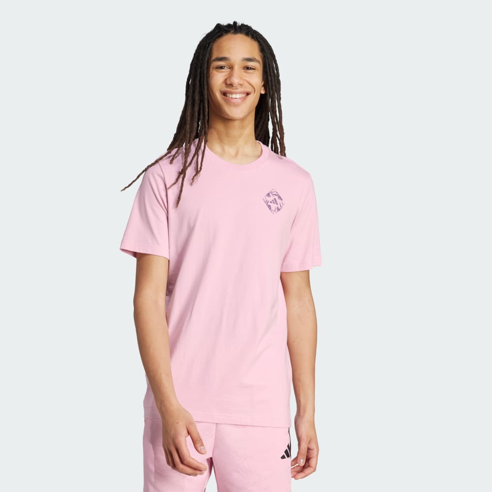 

Футболка Adidas House of Tiro Tulip Graphic Tee, цвет True Pink