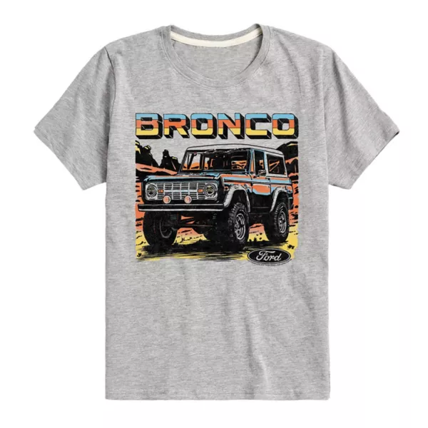 

Футболка с принтом Ford Bronco для мальчиков 8-20 лет Licensed Character, серый