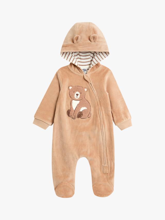 

Детский комбинезон-медвежонок из велюра JoJo Maman Bébé, Brown