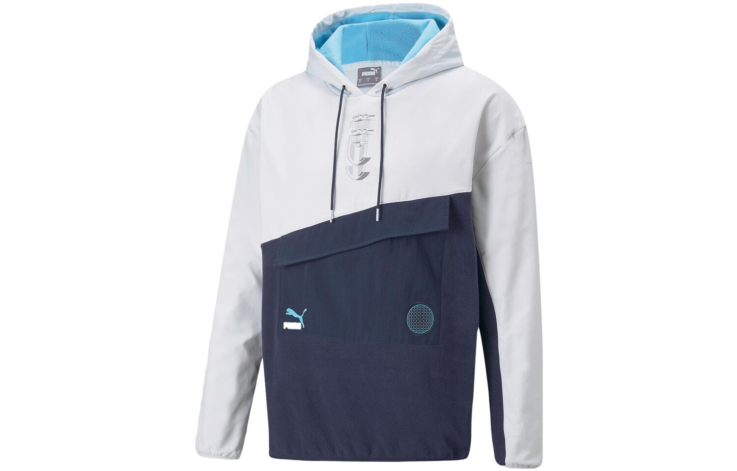 

Толстовка мужская серая - твидовый синий Puma, серый