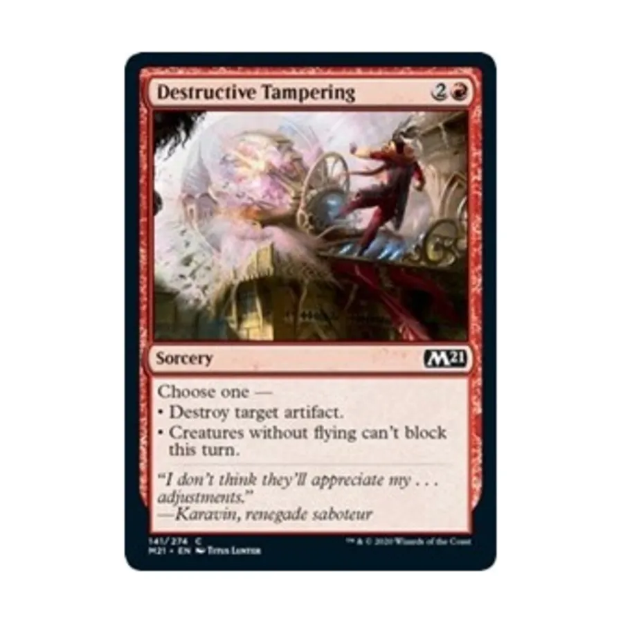 

CCG Разрушительное вмешательство (С), MTG - Core Set 2021